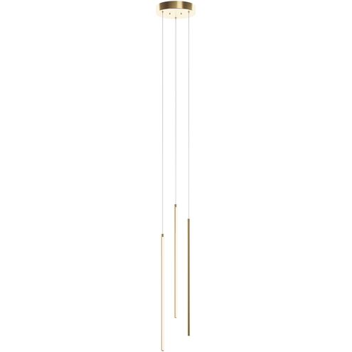 Rosemont LED 8.25 inch Satin Brass Pendant Ceiling Light