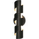 Louie LED 4 inch Black ADA Sconce Wall Light