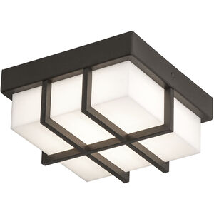 Avenue LED 8 inch Textured Bronze Outdoor Flush Mount