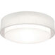 Sanibel LED 32 inch Linen White Flush Mount Ceiling Light