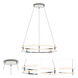 Gemini LED 32 inch Painted Nickel Pendant Ceiling Light
