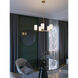 Leo LED 24 inch Light Antique Brass Chandelier Ceiling Light