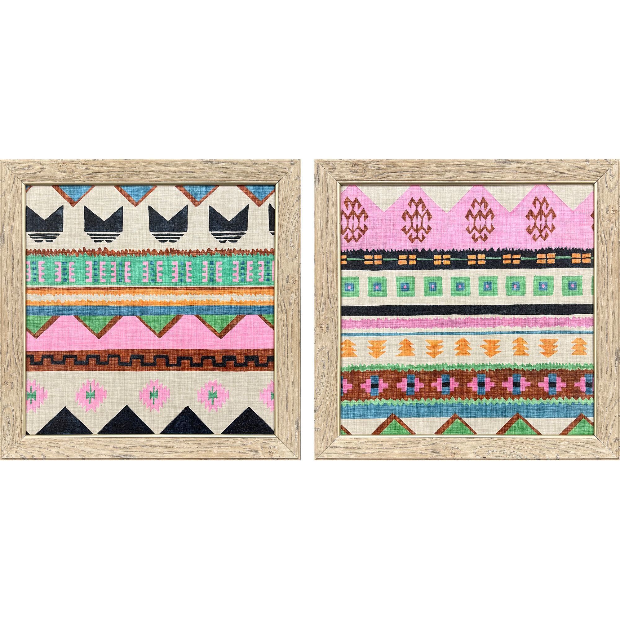 Tessellation Patterns 19 X 19 inch Non-Glass Framed Art, Propac