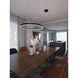 Glo LED 36 inch Black Pendant Ceiling Light