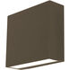 Dakota LED 7 inch Bronze Outdoor Sconce in 8 in