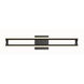 Cass LED 24 inch Black Bath Vanity Wall Light