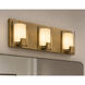 Mesa 3 Light 20 inch Light Antique Brass Bath/Vanity Light Wall Light