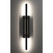 Mono 1 Light 50 inch Black Outdoor Wall Sconce