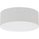 Anton 1 Light 19 inch Linen White Flush Mount Ceiling Light