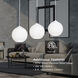 Cleo 3 Light 36 inch White Multi Pendant Ceiling Light