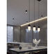 Irvine Linear Pendant Ceiling Light in Black