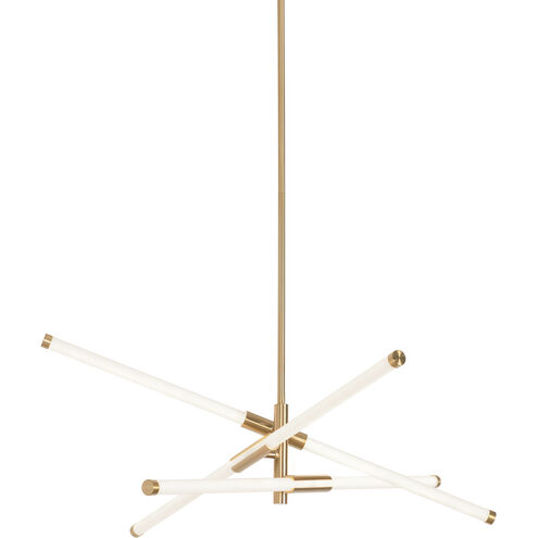 AFX RSKP30L30D1SB Rusnak 3 Light 30 inch Satin Brass Pendant