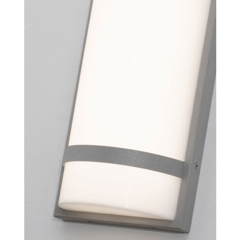 Paxton LED 12 inch Textured Grey Outdoor Sconce