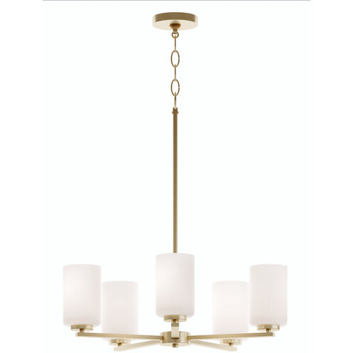 Leo LED 24 inch Light Antique Brass Chandelier Ceiling Light