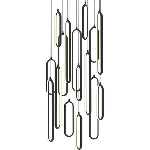 Sienna LED 24 inch Black Pendant Ceiling Light in 16