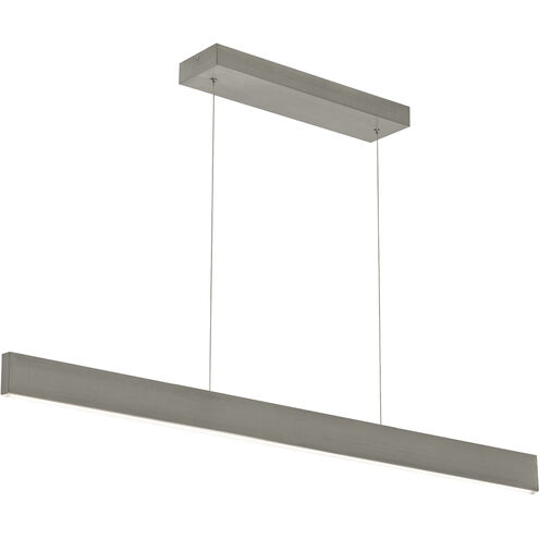 Stealth LED 1 inch Satin Nickel Linear Pendant Ceiling Light