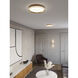 Sona LED 12 inch Satin Brass Flush Mount Ceiling Light