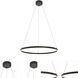 Glo LED 35.57 inch Black Pendant Ceiling Light