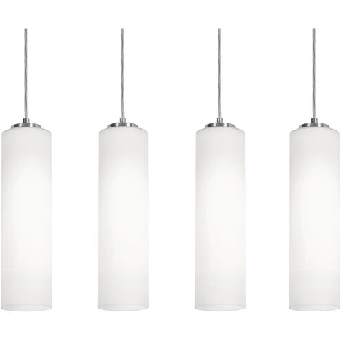 Leo Linear Pendant Ceiling Light in Satin Nickel
