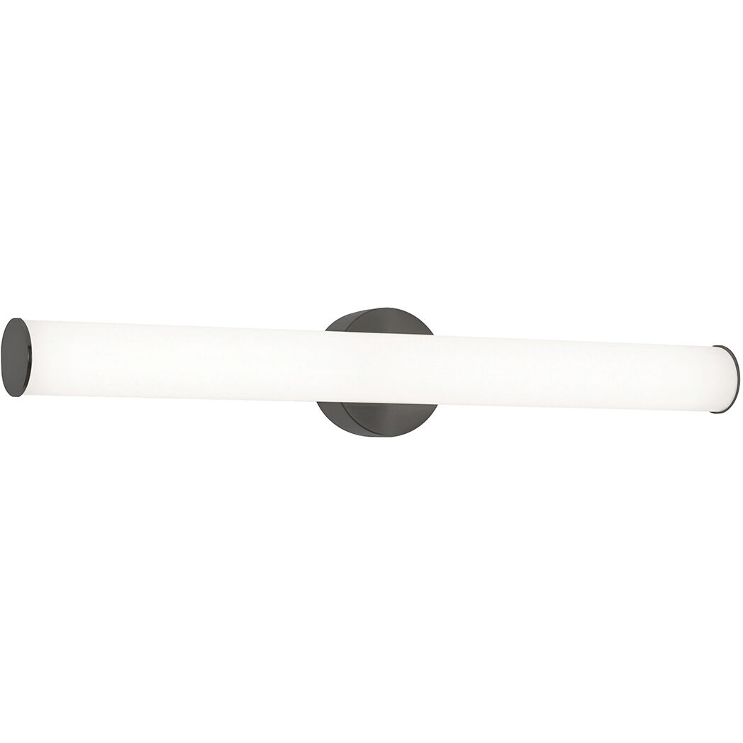 Leia LED 24.75 inch Black Vanity Wall Light in 24 in