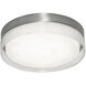 Tribeca LED Satin Nickel Flush Mount Ceiling Light