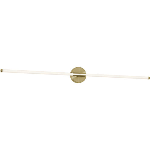 Rusnak 1 Light 48 inch Satin Brass Vanity Light Wall Light