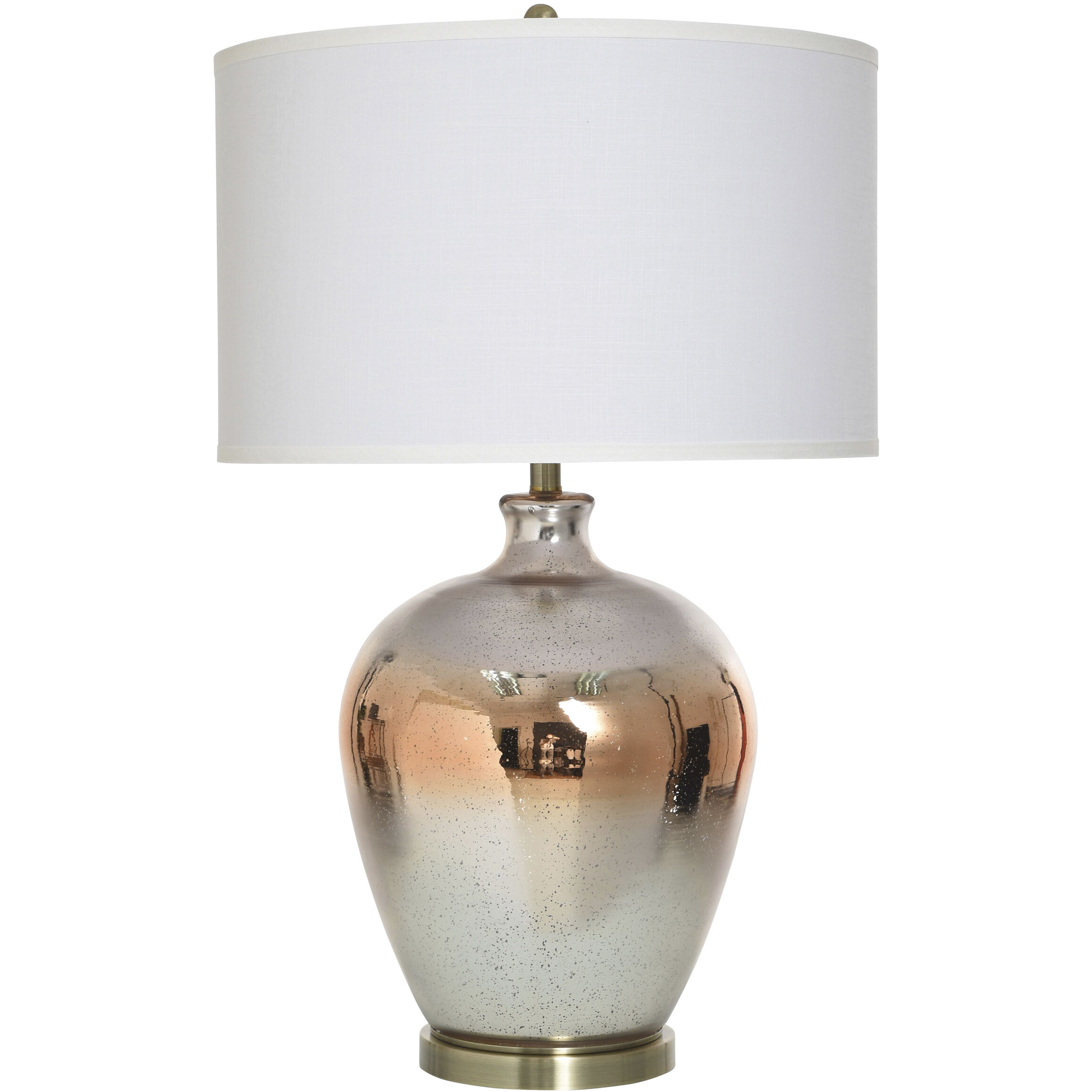 Cameron 32.5 inch 100.00 watt Ombre Silver Mercury and Metallic Amber Table Lamp Portable Light