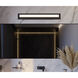 Vogue 1 Light 39 inch Black Bath/Vanity Light Wall Light
