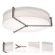 Apex LED 33.33 inch Weathered Grey Flush Mount Ceiling Light in Linen White