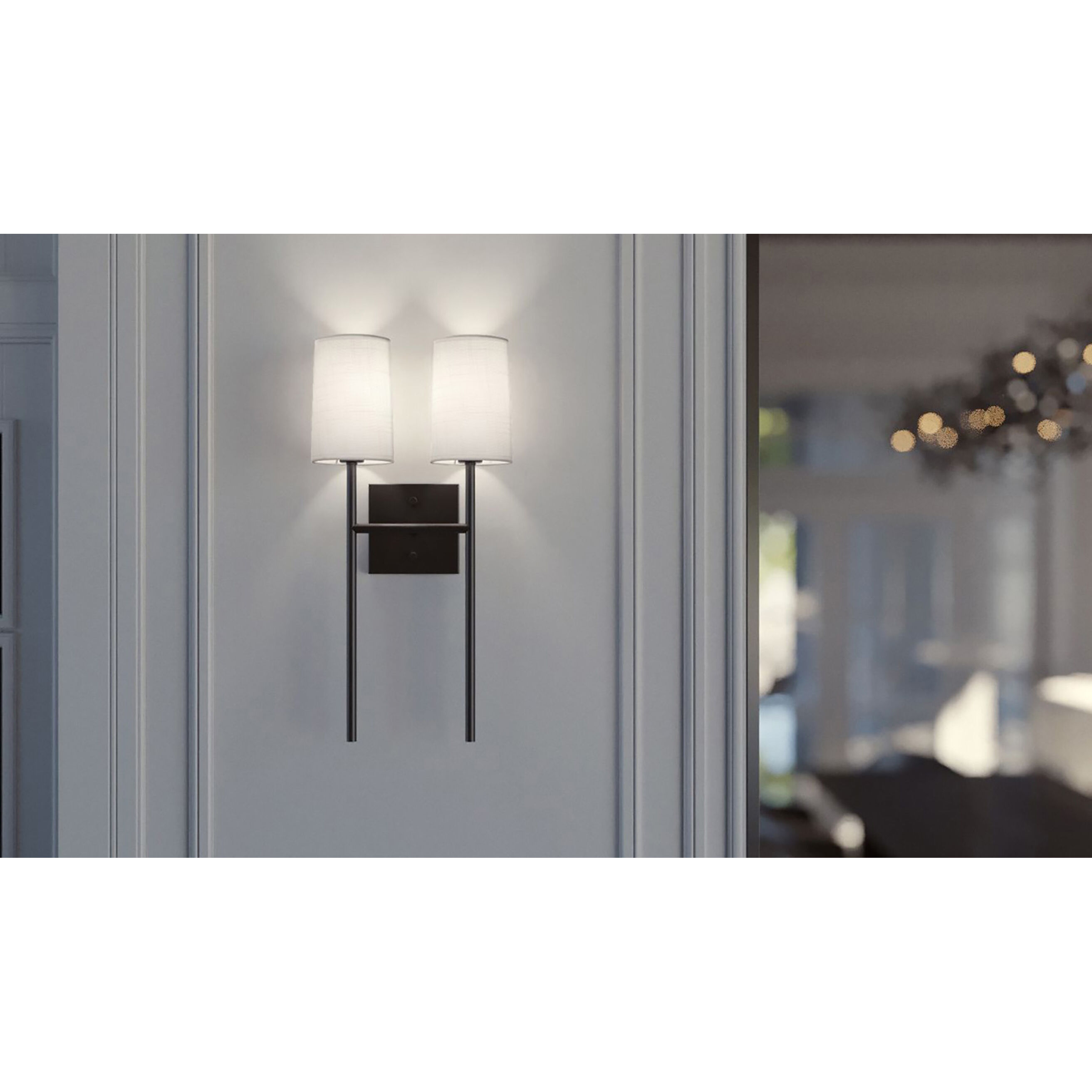 Rose LED 9.7 inch Black ADA Sconce Wall Light