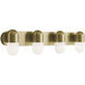 Irvine LED 33 inch Light Antique Brass Vanity Light Wall Light