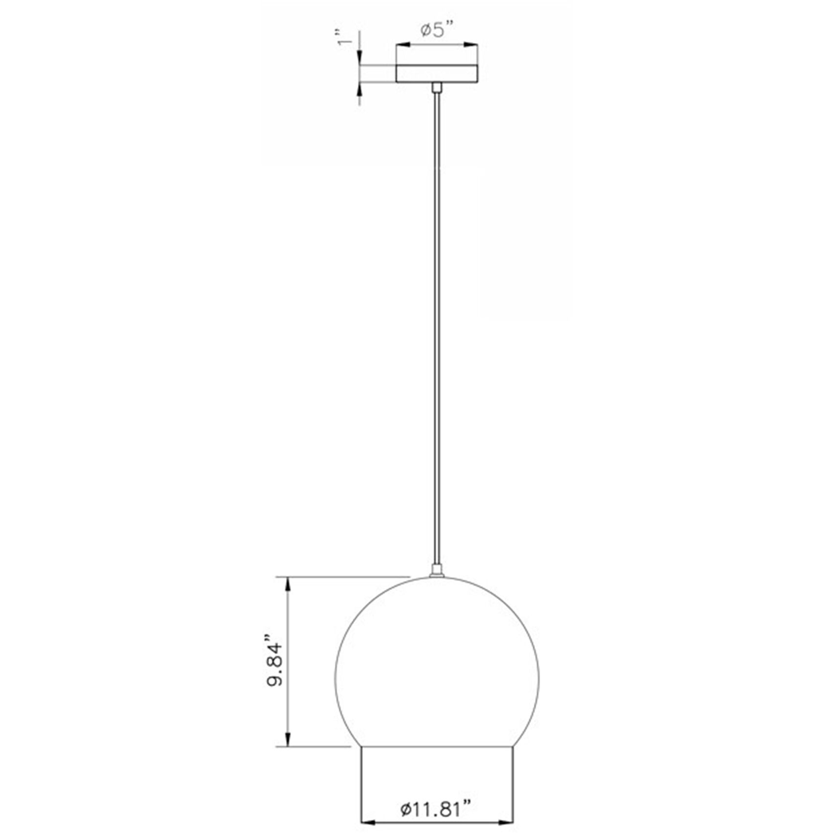 Roxy 1 Light 10 inch White Pendant Ceiling Light