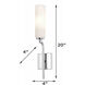 Ellington 1 Light 4.38 inch Polished Chrome Wall Sconce Wall Light