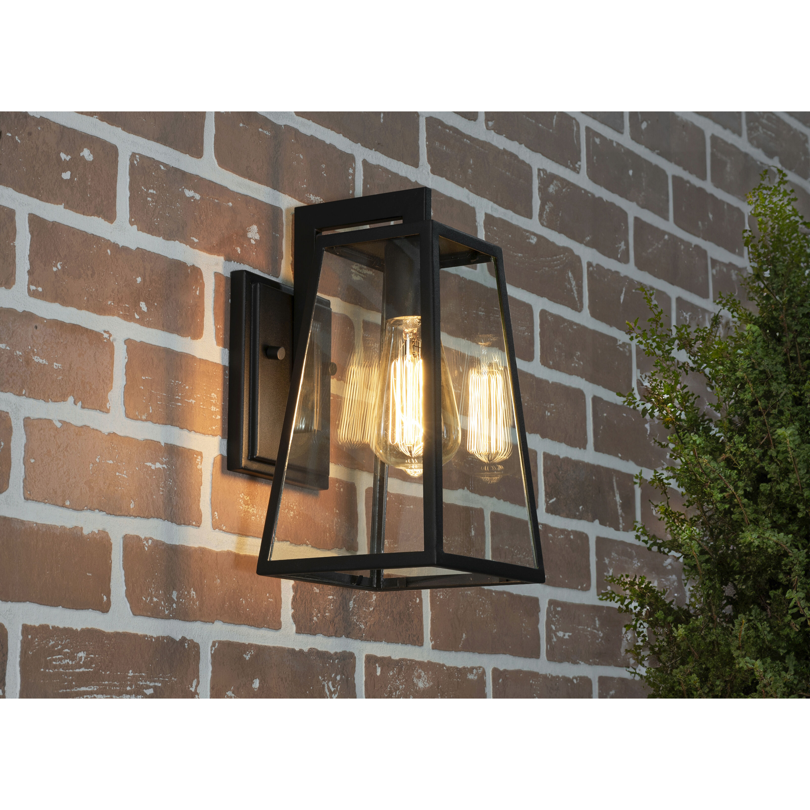 Joplin 1 Light 12 inch Black Outdoor Sconce
