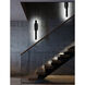 Tru LED 36 inch Black Outdoor Sconce