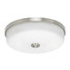 Boswell 1 Light 13.25 inch Satin Nickel Flush Mount Ceiling Light