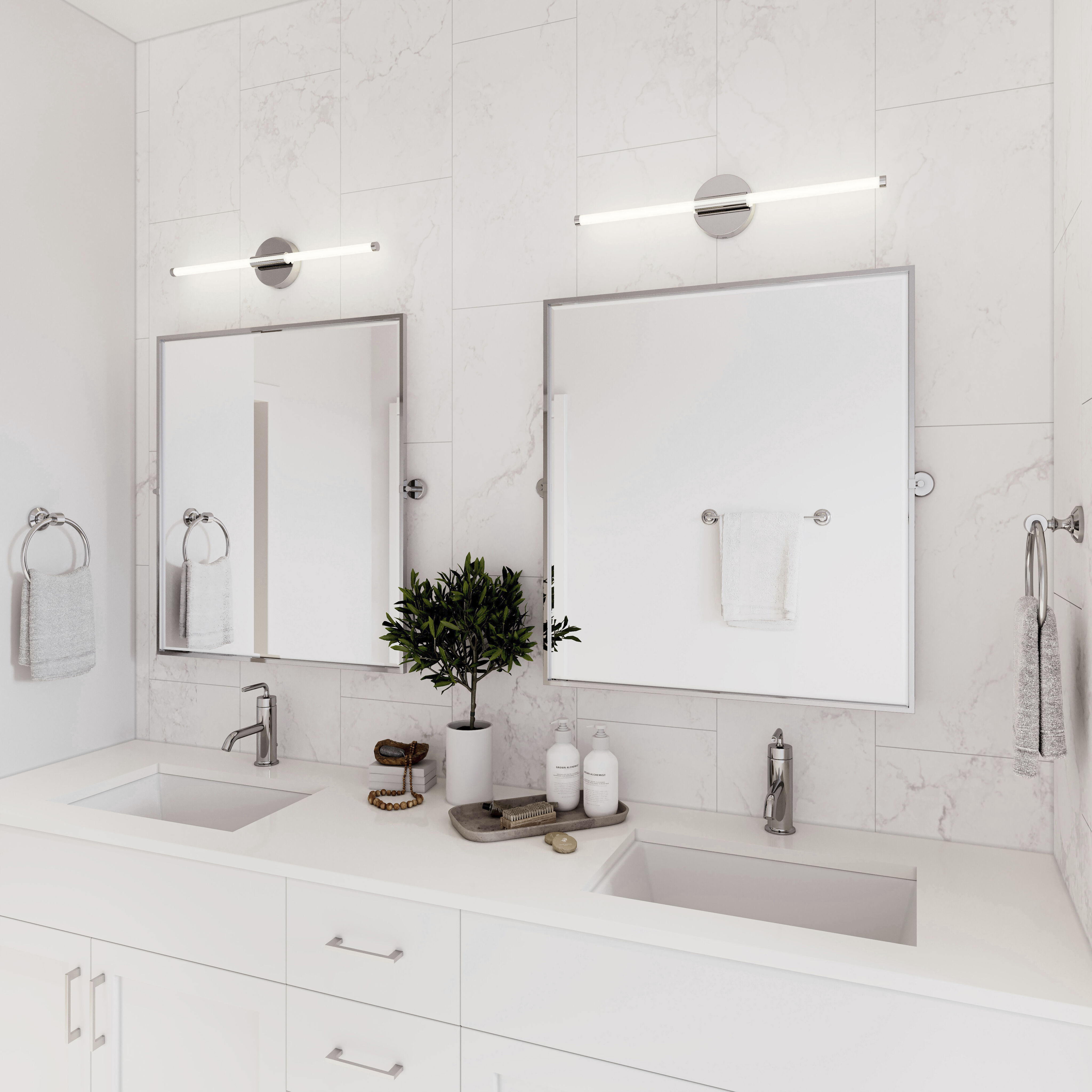 48 inch new arrivals vanity light chrome