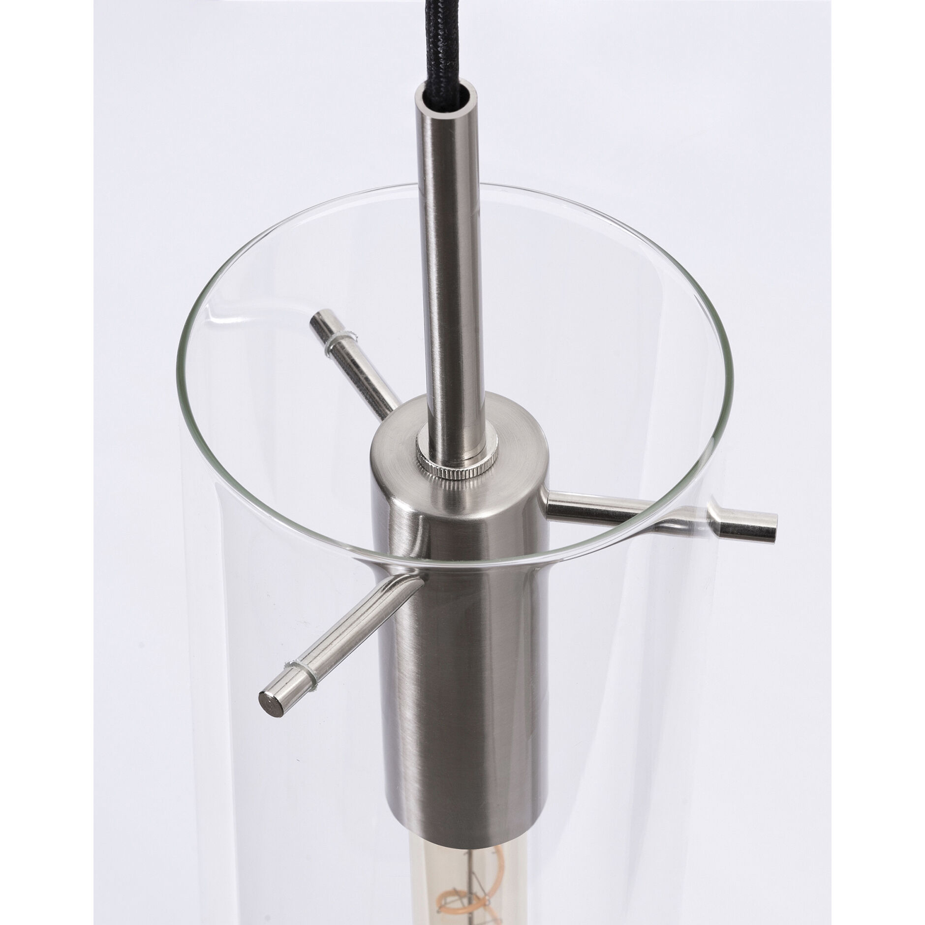 Vista 3 Light 36 inch Satin Nickel Linear Pendant Ceiling Light