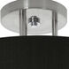 Montclair 2 Light 19.25 inch Satin Nickel Semi-Flush Mount Ceiling Light in Black