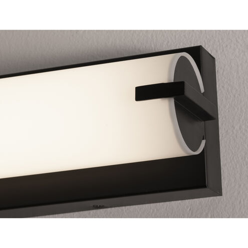 Axel LED 48 inch Black Vanity Light Wall Light