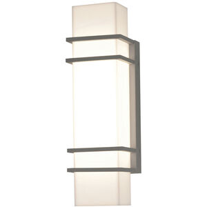 Blaine LED 16 inch Textured Grey Outdoor Sconce