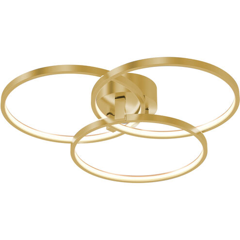 Orion LED 20 inch Satin Brass Flush Mount Ceiling Light