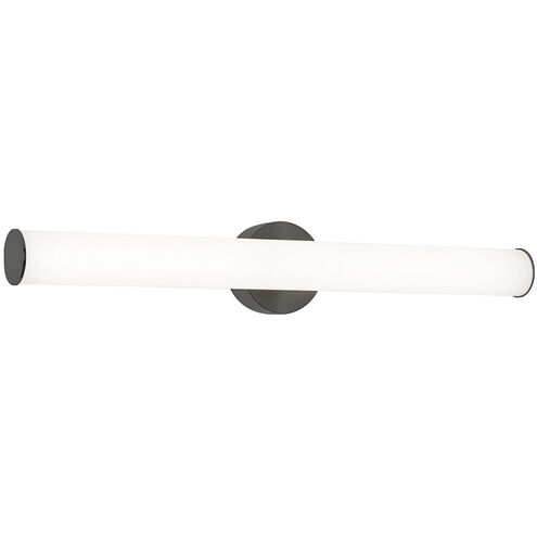Leia LED 24.7 inch Black Vanity Light Wall Light