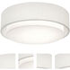 Sanibel 3 Light 18 inch Linen White Flush Mount Ceiling Light