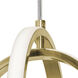 Lock LED 9 inch Satin Brass Pendant Ceiling Light