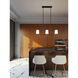 Rose LED 36 inch Black Linear Pendant Ceiling Light