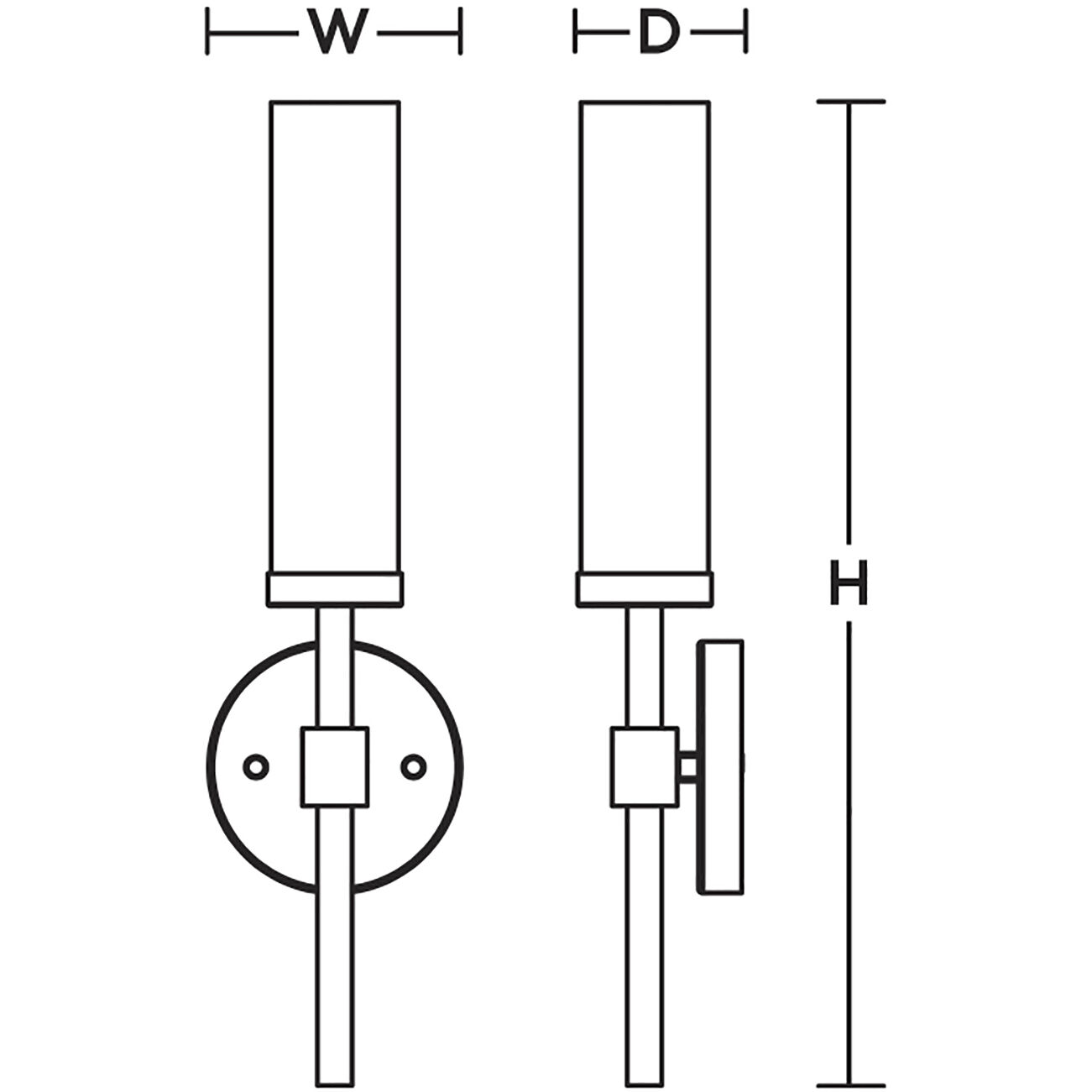 Huntington 1 Light 4.5 inch Satin Nickel ADA Wall Sconce Wall Light