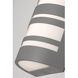Stack Outdoor Sconce in Textured Grey