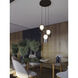 Kiran LED 24 inch Black Multi-light Pendant Ceiling Light