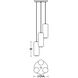 Hermosa 3 Light 17 inch Satin Nickel Round Pendant Ceiling Light